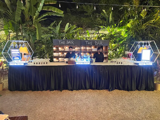 Illuminated Custom Bar Facade